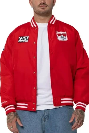 AFL Sydney Swans Bomber Varsity Jacket
