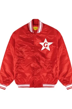 Tyler The Creator Don’t Tap The Glass Red Satin Jacket