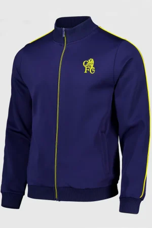 Chelsea Retro Crest Navy Track Jacket