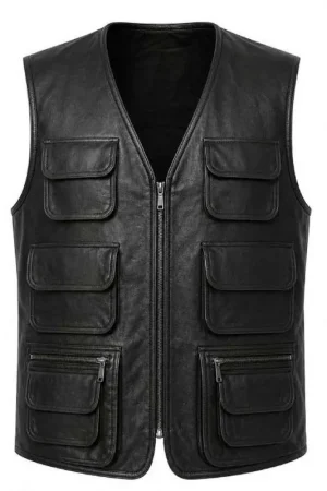 Margo’s Got Money Troubles Nick Offerman Leather Vest