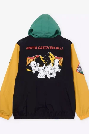 Pokémon Embroidered Patches Windbreaker Jacket