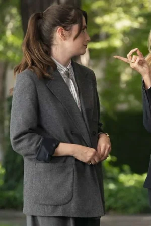 Rooster TV Series Katie Grey Wool Blazer