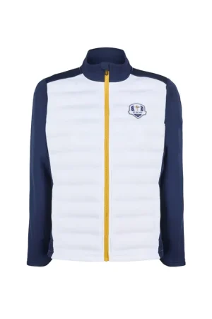 Ryder Cup 2025 White Puffer Hybrid Jacket