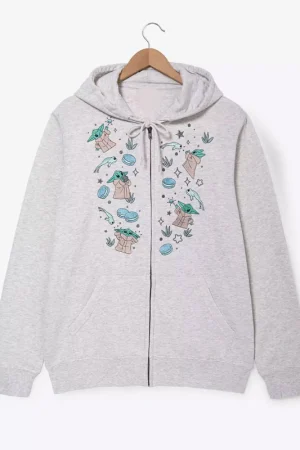 Star Wars The Mandalorian Grogu & Frogs Hoooded Jacket