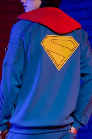 Superman Movie 2025 Blue Hooded Jacket